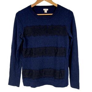 J.Crew Merino Wool With Lace Embellishments Size Small
